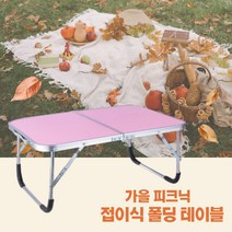 접이식테이블 피크닉 테이블 캠핑 휴대용 폴딩 미니 간이 테이블 원룸, 블랙