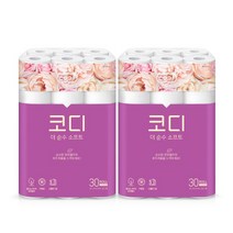 코디 더 순수 소프트 27m 30롤 2팩 957EA3, 코디 더 순수 소프트 27m 30롤 2