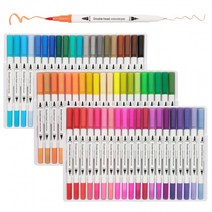 터치필 마커 디자인 수성 브러쉬 마카펜 세트 36색/60색, 60색