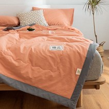 쿨링이불 100 코튼 여름 이불 에어컨 워싱 더블 쿨링