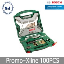 보쉬 드릴비트세트 Promo-Xline 100pcs 철재석재목재, 1개