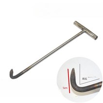 T자 후크 맨홀 뚜껑 개폐기 셔터문 정육점 고기 운반, 88cmX10mm B