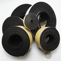 창틀 바람막이자동 접착 EPDM 고무 테이프 절연 가스켓 도어 창 씰 쿠션 2m 검정색, 01 Black_02 10mm_01 I_06 20mm