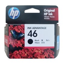 HP정품잉크 No.46 CZ637AA HP2029 2020hc HP4729 검정, 1개