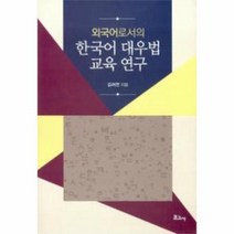 외국어로서의 한국어 대우법 교육 연구, 상품명