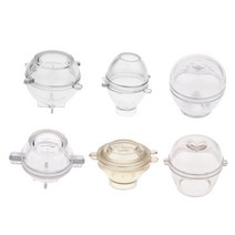 6x 혼합 플라스틱 캔들 금형 DIY 캔들 비누 금형 템플릿 공예 도구, 설명, 클리어