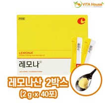 비타하우스 경남제약 레모나산 40포 (20포 x 2개) 비타민c 분말 직장인 학생 기미, 2개