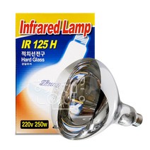 일광 적외선 램프 250W E26 열전구 난방램프, 전구색, 1개