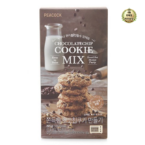 라이브잇 피코크 쫀득한 초코칩쿠키 만들기 쿠키믹스, 15개, 265g