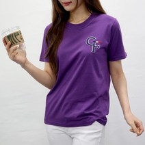 여자친9 [당일발송] 영문 볼륨자수 (S~2XL) 소프트 반팔티셔츠 22칼라-국내제작