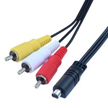소니 DV 용 컴포지트 비디오 AV RCA 디지털 카메라 캠코더 케이블에 10 핀, 검정색, 1.2메터