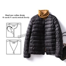 퀄팅자켓 남자결혼식하객룩 자라 여성 라이너 오리 다운 재킷 o-넥 가변 v-넥 여성