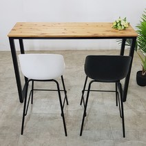 푸른숲가구 빈티지 홈바테이블 카페 좁은테이블 식탁, 1600x600x750