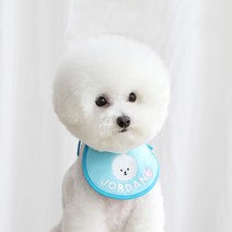 [카민프로젝트] 반려동물 스마일 베베 스카프 BLUE(주문제작), M