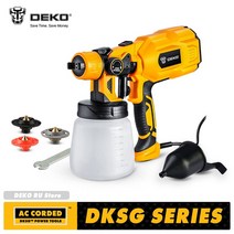 본타일건 페인트 에어리스 도장기 deko dksg 시리즈 hvlp 800 ml amp 3 노즐 고전력 전기 분무기 에어 브러시 총 공압 총 홈 diy, 1배터리 세트