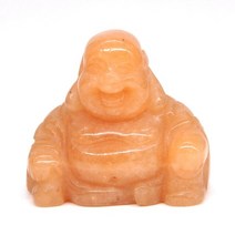 부처님 불교악세사리 석가모니상 불상 석불 1.2 동상 자연 치유 크리스탈 reiki 차크라 입상 영적 돌 조각 홈 장식, 오렌지 어벤츄린