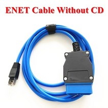 코딩케이블 BMW 벤츠 호환 차량스캐너 bmw f-series icom enet to, CD가 없는 파란색