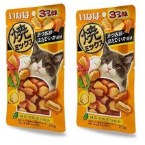 이나바 야끼믹스 스낵, 가다랑어포 + 조개 + 오징어맛, 2개