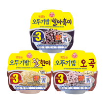 오뚜기 맛있는 오뚜기밥 잡곡밥 18개 모음 발아흑미 찰현미 오곡, 오뚜기밥 오곡 210g 9개+9개