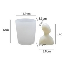 캔들재료 곰돌이 몰드 벚꽃 캔들 용기 향초 대형 3d 로맨틱 커플 초상화 연인 실리콘 촛불 금형 조각 예술 아로마 테라피 석고 홈 장식 금형 결혼 선물, 어린이