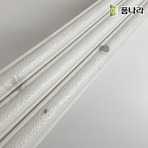 꾸미 폼나라 꾸미몰딩 CM-02 액자형 폼몰딩 3단분리형 DIY 마감, 은색, 1매