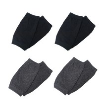 우블리스 남녀공용 반장갑 핸드워머 손토시 4종세트, 블랙(2P)+그레이(2P)