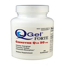 Q-Gel Forte (30mg Hydrosoluble CoQ10 / 60 Soft gels), 1