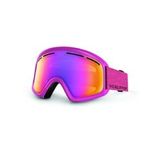 본지퍼 VonZipper 트라이크 스키 스노우보드 고글 모나코 핑크 새틴/스모크 크롬, 모나코 핑크 새틴/스모크 핑크 크롬
