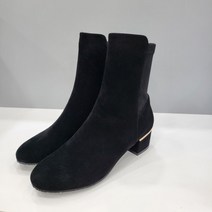 탠디 X18517 BLACK (특가)여성 세무 스판 앵클부츠 4cm 미셸by탠디 MK131M