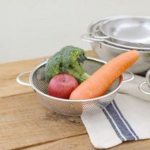 올스텐 타공볼 채망 거름망 스텐비 양수 원형 채반 - 19cm, 양수채반 22cm