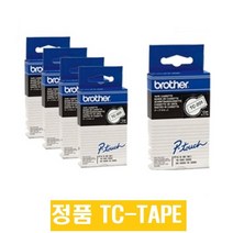[정품공식총판] 브라더 라벨프린터 BL-3000 BL-5000용 TC-TAPE TC-601(노랑바탕/검정글씨), TC-601 (12mm 노랑바탕/검정글씨)