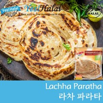 Lachha Paratha / Halal Bread / Indian Pakistan Food 라츠하 파라따 라차 파라타 할랄 식품 (Pakistan 400g), 400g, 1개