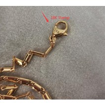 순금목걸이줄 체인 민줄 스네이크 뱀줄 티타늄 18K 골드 지오 꽃 목걸이 여성 스테인레스 스틸 쥬얼리 활