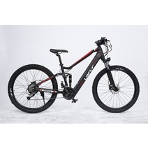 전기자전거 전기 자전거 1000W 48V 산악 성인 27.5 인치 Ebike 리튬 배터리 풀 서스펜션, [02] Black, 01 1000W Motor