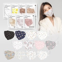 [비담마스크] 패션마스크 플라워 타입(C), 플라워 19번