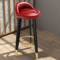 홈 바 의자 체어 라이트 럭셔리 등받이 높은 발걸이 프론트 데스크 계산원 현대 미니멀리스트 북유럽 예술, AA