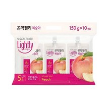 청정원 달달구리 라이틀리 곤약젤리 복숭아 간편식 쫀득쫀득 야식 어른 회사간식 150g 10개입, 8세트