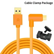 카메라케이블 Typec-엘보 USB3.0 온라인 카메라 라인 소니호환 A7R3 니콘호환 Z7 Z6 캐논호환 EOS R 후지, 02 Elbow clamp_03 5m