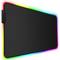 Soontrans RGB LED 게이밍 마우스 키보드 방수 대형 장패드 5mm, 800x300mm