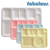 패블러스 친환경 국산 ALLOY PC 성인 식판, ALLOY 5찬 노랑