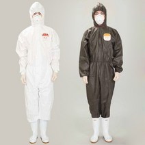 애니세이프 SF(코팅방수) J300 (XL 흰색 회색) 원피스 보호복 방역복, 회색