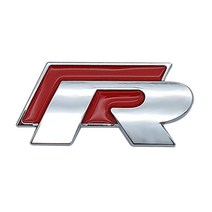 카포카 폭스바겐 R라인 R-LINE 알라인 엠블럼 스티커 뱃지, R유광실버레드