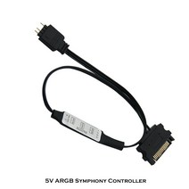 5V 3Pin RGB 컨트롤러 수동 전원 공급 장치 LED 조명 스트라이프 팬 컴퓨터 케이스 물 냉각 키트 35CM, 한개옵션0
