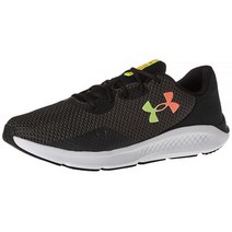 Under Armour 남성용 차지드 퍼수트 3 러닝화 블랙 (002)/블랙 9 XWide