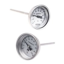 Wss-303Stainless 강철 304 bi-metal 온도계 도관 수온 표면 50 100 Degree 1/4PT Thread, 01 금