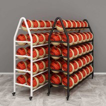 볼 카트 공 보관함 배구 농구 축구 학교 체육 정리함, 1열 3단 굵은 흰색 (123x21.5x96) 15호