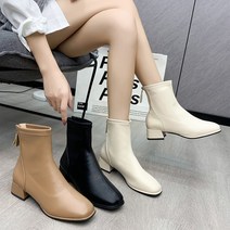 더구두 앵클부츠 통굽 편한신발 여자신발 여성부츠-4120