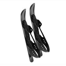 숏스키 미니 스키 스노우 스케이트 조정 가능한 내구성 무료 크기 재사용 가능한 짧은 보드 스노우 블레이드, 검은색