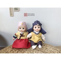 인형전통한복 라온색동 콩콩이한복 인형한복 (인형미포함)