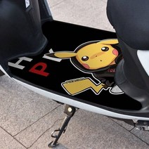 [전동킥보드] 전기 자동차 발 패드 바이크 오토바이 배터리 페달 범용 Yadi 방수 셀프 컷 절단 가능, [08] 피카츄 50cm*70cm 전기바이크 바이크 오